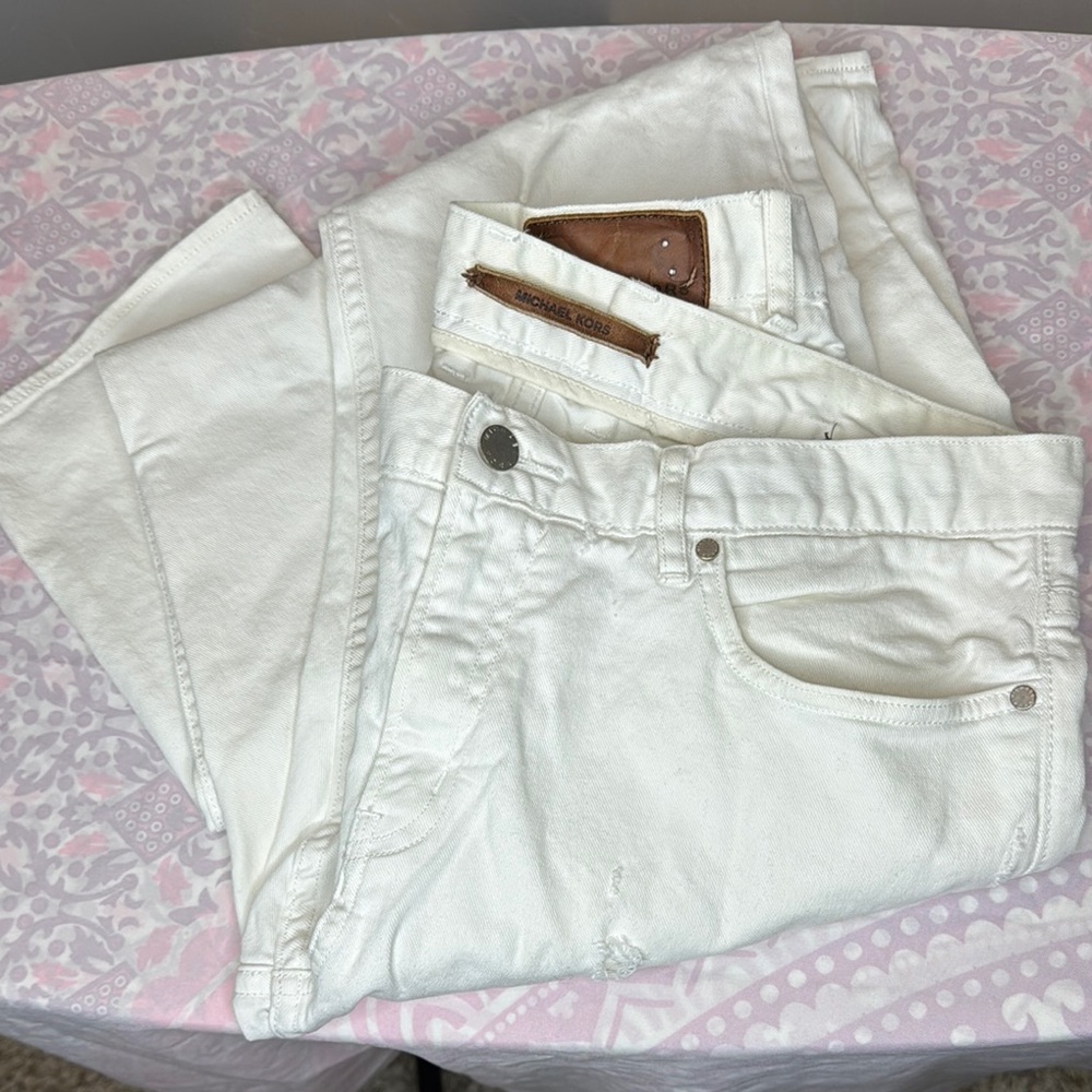 Michael Kors White Slim Jeans Classic Style
